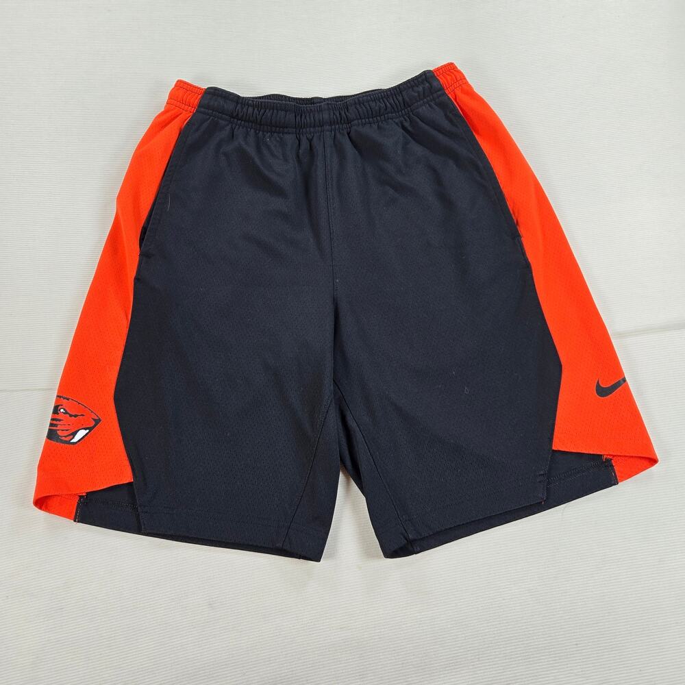 Nike Oregon State Beavers Black Orange Athletic Shorts Men's Size Medium